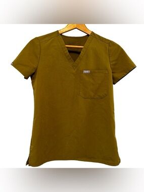 Figs Martini Olive Green Catarina One Pocket Scrub Top Size XXS FW1000 PO 2423